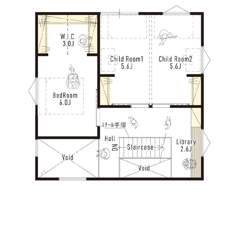 Country taste Style カントリーテイストスタイル 2階プラン